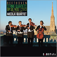 Wilfried Kazuki Hedenborg/Nicolai Quartet's CD Beethoven String Quartets Op.59 Nos.1, 2 & 3 Rasumowsky recorded by Camerata CMCD-15147-8